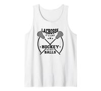 LAX Lacrosse Giocatore Hockey con Palline Capra Lacrosse Canotta