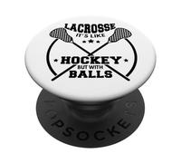 LAX Lacrosse Giocatore Hockey Con Palline CAPRA Lacrosse PopSockets PopGrip Adesivo