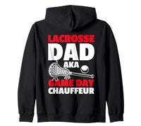 LAX Lacrosse Papà Felpa con Cappuccio
