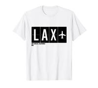 LAX Los Angeles California Codice Aeroporto Internazionale Viaggi Maglietta