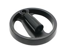 LAXALO 1 volantino pieghevole in nylon a doppio raggio rotondo con maniglia pieghevole, volantino cavo for macchine utensili in lega di alluminio(14x160mm)