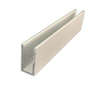 LAXALO 5 pezzi di lamiera di alluminio scanalata con lunetta da 5 mm a 10 mm, profilo scanalato in alluminio a forma di U, resistenza all'abrasione(14x6x300mm)