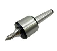 LAXALO Contropunta for tornio Morse con centraggio in lega, MT MT2 MT3, centro di fissaggio for utensili CNC, punta in metallo duro, 1 pz.(Black,2)