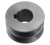 LAXALO Puleggia motore a doppia scanalatura for cinghia trapezoidale tipo A, accessorio for elettroutensile in ghisa, puleggia in ghisa a doppia scanalatura(72x31x24mm)