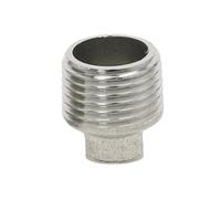 LAXALO Raccordo for tubo con filettatura maschio BSP in acciaio inossidabile 304, tappo a testa quadrata, set di prese for tappo for tubo SS304, 1 pezz0(2-1/2inches)