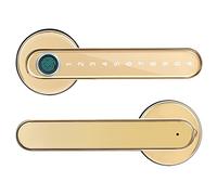 Laxre - Serratura della porta con impronte digitali, serratura intelligente della stanza con display touch, serratura a leva Bluetooth, vite biometrica, serratura della porta anteriore