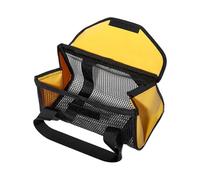 laxreheye Borsa per esche - Tasca portaoggetti portatile in rete con manico - Borsa da | per esterno acqua spiaggia fiume lago stagno vacanze famiglia notte mattina campeggio, giallo, Se