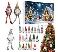 laxreheye Calendario 'Avvento di Natale | Set di Conto alla Rovescia Gnome 24 Giorni - Giocattolo Festivo per Festa Festival Attività Famiglie, Bambino Ragazzo Ragazza