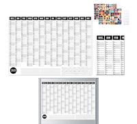 laxreheye Calendario da parete Calendario da parete 2025,2025 - Calendario da parete annuale 12 mesi - Calendario 12 mesi con calendario di una sola pagina per le vacanze, accessorio decorazione