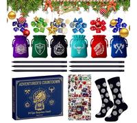 laxreheye Calendario per conto alla rovescia a | 24 giorni di conto alla rovescia festivo - stencil adesivi quaderni astuccio per matite per casa, scuola, attività familiare quotidiana