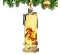 laxreheye Candela senza fiamma di preghiera di serenità,Candela di preghiera LED senza fiamma, decorazione religiosa dei santi di Gesù, devozionale, religiose LED, festive