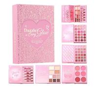 laxreheye di trucco libro da viaggio | Kit trucco viso a 5 strati, blush naturale guance, per donne, principianti, artisti, fidanzate e amanti della bellezza per uso quotidiano, feste,