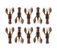 laxreheye Esca per granchi | Esca morbida per granchi 10 pezzi | Esca flessibile con design realistico affondabile per acqua salata dolce fiumi laghi acquari