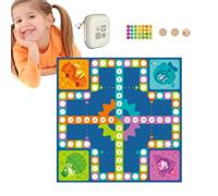 laxreheye Giochi da tavolo per famiglie, gioco da tavolo da scacchi - set di giochi da tavolo multifunzionali con custodia di immagazzinaggio - scacchiera portatile dei cartoni animati,