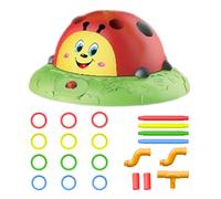 laxreheye Gioco di lancio di anelli all'aperto,Gioco di lancio di anelli per bambini | Simpatico set di anelli lancio coccinella | Giochi di interazione tra genitori e figli su