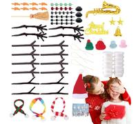 laxreheye Kit di Argilla - Set Creativo per Lavoretti di Natale con Pupazzo di Neve | Gioco Interattivo per Sviluppare Abilità Motorie E Coordinazione per Casa o Scuola