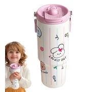 laxreheye La bottiglia d'acqua rimane fredda tutto il giorno, bottiglia d'acqua isolata a vuoto - Bottiglia d'acqua isolata | termica riutilizzabile da 31 oz con manico, motivo animali