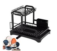 laxreheye Lavastoviglie da cucina, scolapiatti, scolapiatti, scolapiatti, scolapiatti, con vassoio di scarico per lavello, , , posate