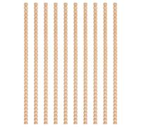 laxreheye Listello in Legno - Modanatura In Legno A Perline Decorativa Da 40 Cm - Perline Per Modanature In Grezze 10 Pezzi Per Decorazione Domestica Porta Armadio Mobili Finestra Parete