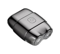 laxreheye Mini rasoio elettrico, elettrici per uomini, batteria lunga durata, uso asciutto e bagnato, leggero, doppia testa rotante, per la casa, la barba, il viaggio, la cura personale della