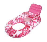 laxreheye Pool Float Lounger, isole gonfiabili per piscine per adulti in piscina, design a foglia d'acero, materasso ad aria con portabevande per giardino, lago, adolescenti, abbronzatura, interni ed