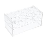 laxreheye Porta provette | Supporto da laboratorio per provette | 8 aperture contenitore acrilico per stoccaggio laboratorio organizzazione scienza lezioni