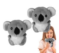 laxreheye Portachiavi Koala farcito, portachiavi Koala in peluche,2 ciondoli super morbidi in peluche di koala | simpatico giocattolo per bambole divertente, unico peluche, grigio, Consulte la