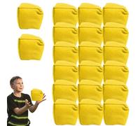 laxreheye Pouf a prova di perdite per esterni, sacco quadrato a doppio strato | pouf a doppio strato - divertenti per giochi per famiglie all'aperto per sport all'aria aperta, scuola, casa,