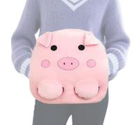 laxreheye Scaldapiedi riscaldabili in peluche a 3 livelli, a forma di animale, per donna, 2 in 1, per casa, donne, uomini, inverno