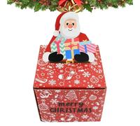 laxreheye Scatola dei soldi con funzione di estrazione per Natale | 30 sacchetti trasparenti con dispenser - di denaro natalizio per estrarre | per la nipote, il papà, le vacanze, i bambini,