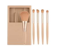 laxreheye Set di pennelli per il trucco da donna, piccole spazzole per il trucco con cassa e specchio, funzione completa per la polvere di fondazione, correttore Ly