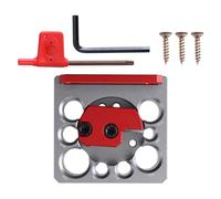 laxreheye Set di tasselli per tasselli, taglierina regolabile | Strumento di fissaggio regolabile | Utensile ausiliario per barre rotonde in lega di alluminio per piallare e diradare