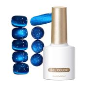 laxreheye Smalto Per Unghie Blu | Rivestimento Lucente Con Glitter 10 Ml - Smalto Gel Magnetico Blu | Per Donne Adolescenti Signore Fidanzata Manicure Viaggio Evento Palco Performance