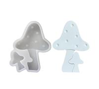 laxreheye Stampo Per Funghi In Resina - Figura In Resina Per Funghi, Resistente Ad Alta Temperatura Per La Preparazione Di Cioccolato Decorazioni Gommose Biscotti E Sapone
