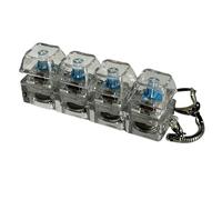 laxreheye Tastiera Clicchetto Antistress,Cliccatore Trasparente Con Luci Colorate - Pulsante Antistress Per Adulti,Per Adulti, Bambini, Ragazzo, Famiglia, Viaggio, Zaino, Uffici, Scuola,