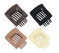 Lay Flat Fermacapelli Artiglio - Fermaglio Antiscivolo Per Capelli | 4 Pezzi Pinze Leggere E Lisce Per Ristorante Scuola Palestra Spiaggia Viaggio Festa Casa Lavoro