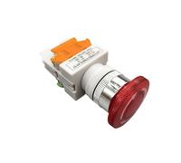 LAY37-11ZS/LAY37-11ZSD - Interruttore di arresto di emergenza a testa fungo rosso 22 mm con spia luminosa, autobloccante, 10 A/660 V (With light, 220 V)