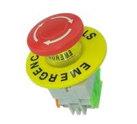 LAY37 Mushroom Cap 1NO 1NC Stop Push Switch AC 660V 10A Switch Equipment Lift Elevator Latching Self Lock