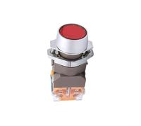 LAY39-11BND Pulsante rosso di autoripristino piatto CA/CC 24 V con luce