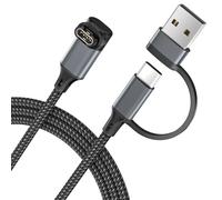 layajia 2-in-1 USB-C Cavo di Ricarica per Garmin 1.2M, Caricatore Cavo per Garmin Fenix 8 E 7 7 X 7S Sapphire Solar,Vivoactive 6 5 4,Forerunner 970 965 955 570 265 255 165 55 45