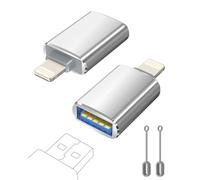 layajia Adattatore da Lightning a USB, Cavo da Lightning Maschio a USB Femmina per i-Phone 14 13 12 11 Pro Max, Adattatore OTG per i-Phone che Supporta Unità Disk, Mouse, Tastiera, Hub, Fotocamera