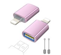 layajia Adattatore da Lightning a USB, Cavo da Lightning Maschio a USB Femmina per iPhone 14 13 12 11 Pro Max, Adattatore OTG per iPhone che Supporta Unità Disk, Mouse, Tastiera, Hub, Fotocamera