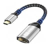 layajia Adattatore da USB C a HDMI, 4K a 60Hz Thunderbolt 4/3 a adattatore | Convertitore da tipo C a HDMI HDR compatibile con MacBook iMac, iPad Pro Air, iPhone 16 15, Samsung Galaxy S24 Ultra