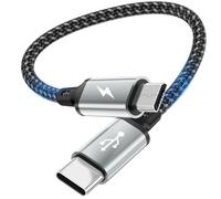 layajia Cavo USB C a Micro USB da 0,2 m, Cavo USB Tipo C a Micro di Ricarica Android a Treccia di Nylon Compatibile con Samsung Galaxy S7/S5/J3/5/J7, Huawei, HTC, LG e Dispositivi Micro USB