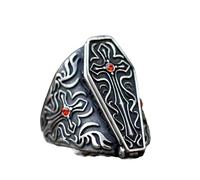 LAYCHEN Nuovo Anello da Uomo Design Creativo Vampire Coffin Ring Punk Biker Cool Ring for Men Chic Fancy Halloween Jewelry