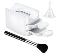 Layer Powder Tray, Nail Dip Container, portatile doppio Glitter Saver Holder, Essential Nail Tech Tool, ideale per le donne a mano e professionale per l'uso, strass, gemme, 1 x