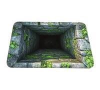 Layered Abstract Rug - Soft Door Mat Outside Entrance | 50x80cm Doormat Indoor for Entry Use, 3d Hole Rug with Home Accent, Abyss Door Mat, 3d Carpet Bottomless Hole with Study Placement