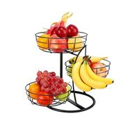 Layered Fruit Bowl, Tiered Storage Rack, Non Slip Organizer, Space Saving Design, Kitchen Counter Stand, Versatile Holder for Home Pantry Apartment Restaurant Food Vegetable Potato Bread Snack
