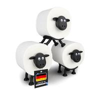 LAYERSMITH® Porta Carta Igienica a Forma di Pecora, Impilabile per Rotoli da 42 mm - Decorazione e Regalo Perfetto - Emma, Dori & Fiocco