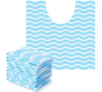Layhit 50 tappetini USA e Getta per WC, 50,8 x 50,8 cm, deodoranti, Impermeabili, a Forma di U, Tappetino Blu per addestramento al vasino, per Anziani, incontinenza, Pavimento del Bagno, Antiscivolo